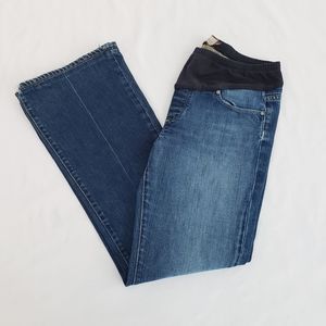 Paige Maternity Laurel Canyon Denim Bootcut Jeans Stretchy 31